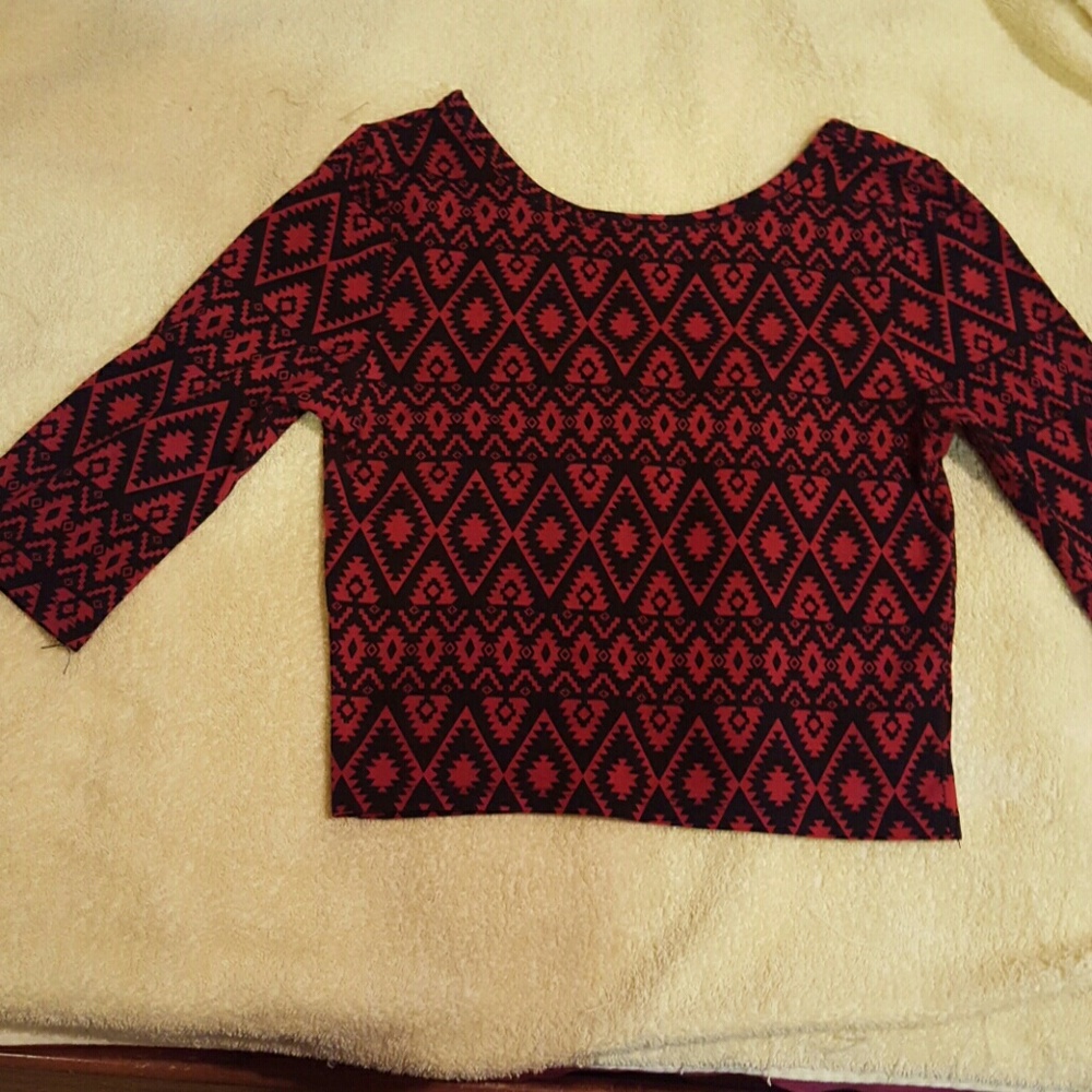 Cute red crop top